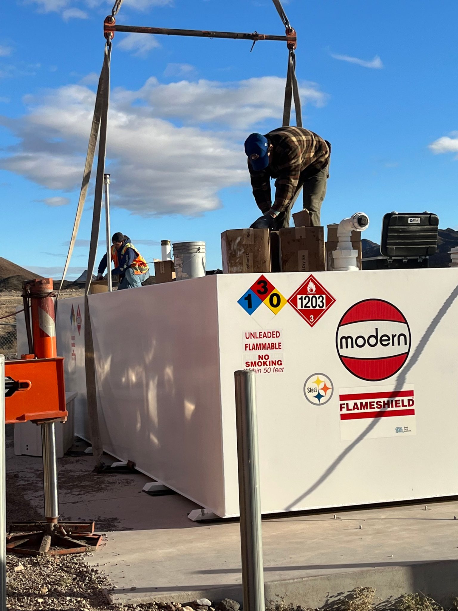 Floating Fuel Farm Keeps Boaters on the Lake Marina Dock Age